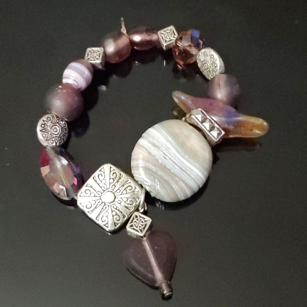Gem Stone Beaded Bracelt